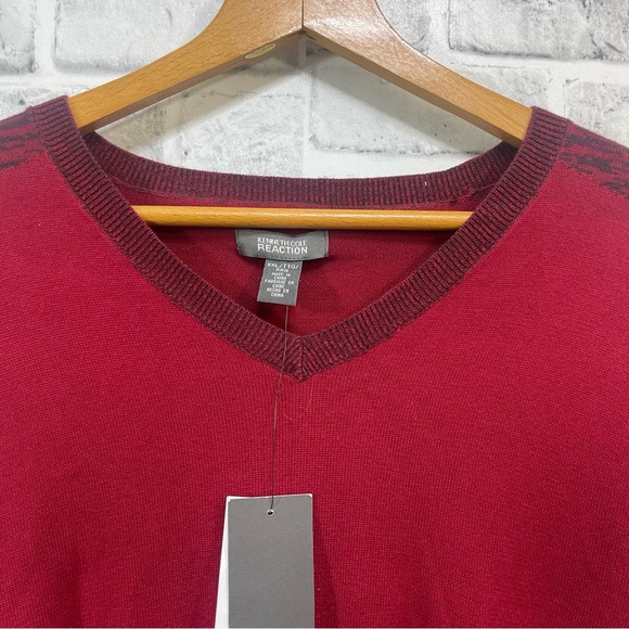 Kenneth Cole Reaction Men’s V-Neck Sweater NWT XXL - Picture 2 of 12